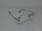 International Eyewear 3 PIECE C GOLD 52 22 135 Rimless Eyeglasses Frame HG73