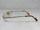 International Eyewear 3 PIECE C GOLD 52 22 135 Rimless Eyeglasses Frame HG73