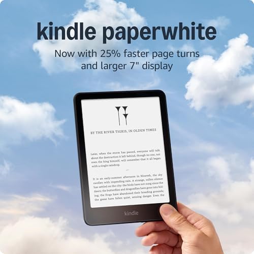 International Version   Amazon Kindle Paperwhite  16 GB    Our fastest Kindle ever  with new 7 glare free display  and weeks of battery life   Black