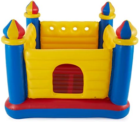 Intex Inflatable Colorful Jump O Lene Castle Bounce House  for 2 Kids Ages 3 6   Large Blow Up Indoor Outdoor Childrens Bouncer Jumper Playhouse