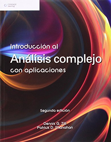 Introduccion al Analisis Complejo con Aplicaciones  Spanish Edition