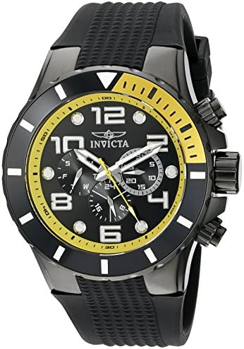 Invicta Mens 18741 Pro Diver Analog Display Swiss Quartz Black Watch