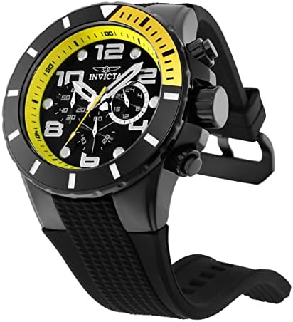 Invicta Mens 18741 Pro Diver Analog Display Swiss Quartz Black Watch