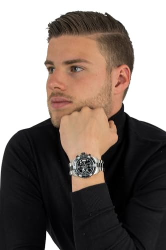 Invicta - Reloj de cuarzo informal de acero inoxidable de dos colores para hombre, modelo Pro Driver