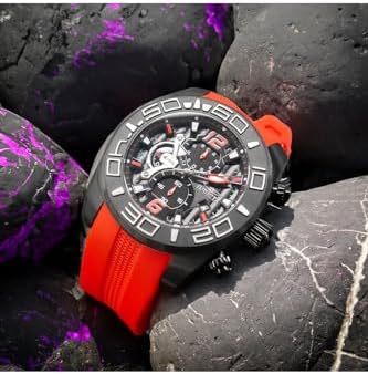 Invicta Mens 22810 Pro Diver Analog Display Quartz Red Watch