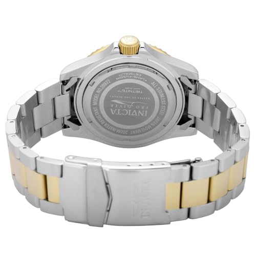 Invicta Mens Pro Diver Quartz Watch with Stainless Steel Strap