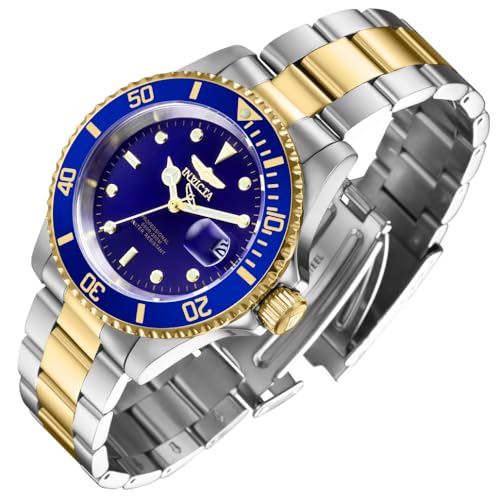 Invicta Mens Pro Diver Quartz Watch with Stainless Steel Strap