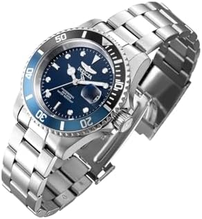 Invicta Mens Pro Diver 40mm Stainless Steel Quartz  Blue Dial Watch  Silver  Model  43545 