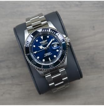 Invicta Mens Pro Diver 40mm Stainless Steel Quartz  Blue Dial Watch  Silver  Model  43545 