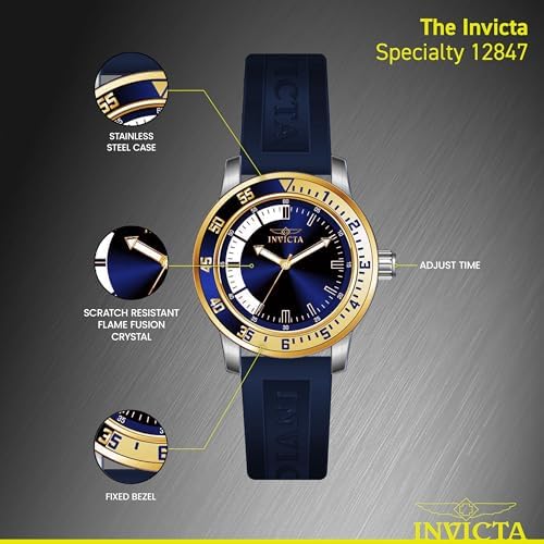 Invicta Mens Specialty Silicone Quartz Watch