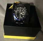 Invicta Pro Diver 43mm Quartz Black Dial Stainless Bracelet 44713 Men s Watch