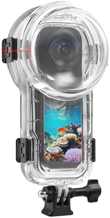 Invisible Dive Case for Insta360 X5  FotStdio Insta 360 X5 Waterproof Case 60m/196ft Underwater Diving Housing Cover Protective Sealed Shell Photography Housings Action Camera Accessories