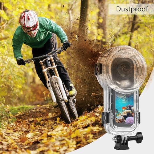 Invisible Dive Case for Insta360 X5  FotStdio Insta 360 X5 Waterproof Case 60m/196ft Underwater Diving Housing Cover Protective Sealed Shell Photography Housings Action Camera Accessories