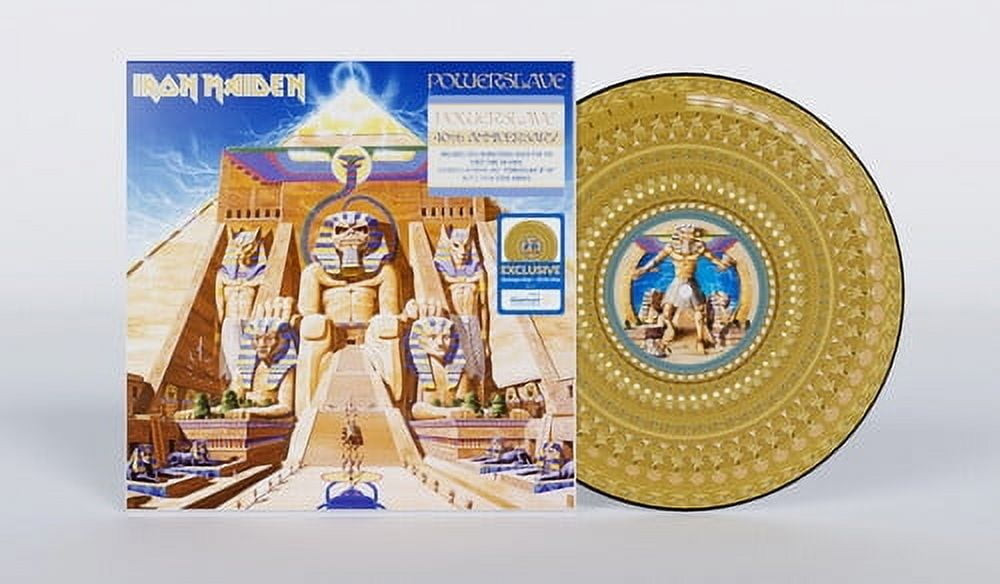 Iron Maiden - Powerslave (Edición Del 40 Aniversario (Exclusivo de Walmart) Vinilo Zoótropo E Impresión Artística 3D
