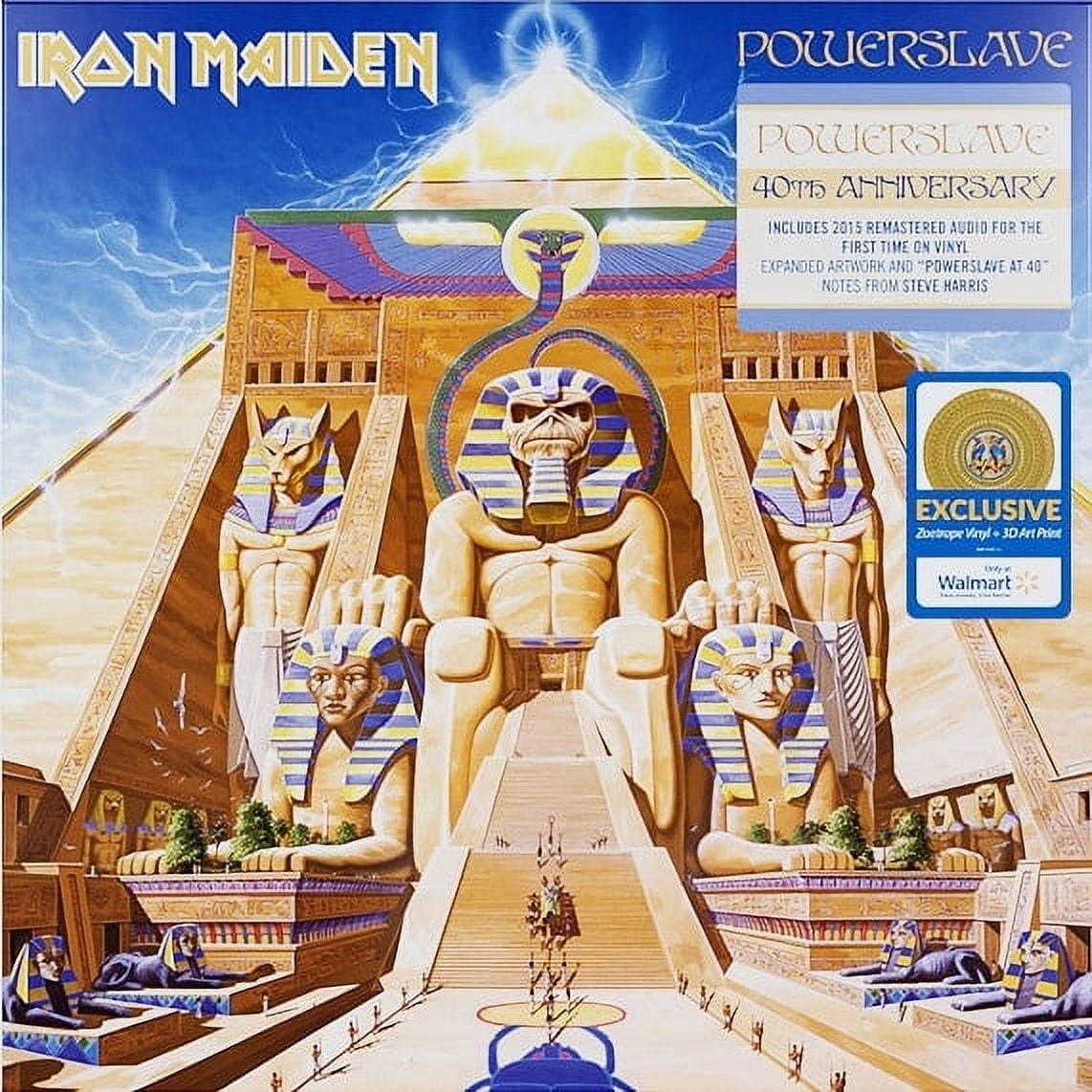 Iron Maiden - Powerslave (Edición Del 40 Aniversario (Exclusivo de Walmart) Vinilo Zoótropo E Impresión Artística 3D