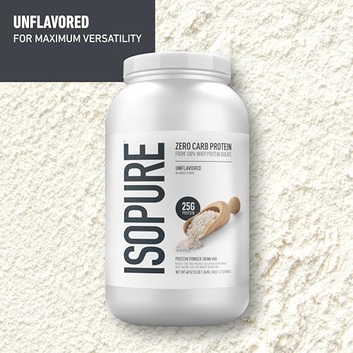 Isopure Zero Carb 100  Pure Whey Isolate Unflavored Protein Powder 3 Lbs   1 Bottle of Clear Protein Water with Electrolytes  15g Whey Protein Isolate  Zero Sugar  Mixed Berry  20 fl oz Bottle