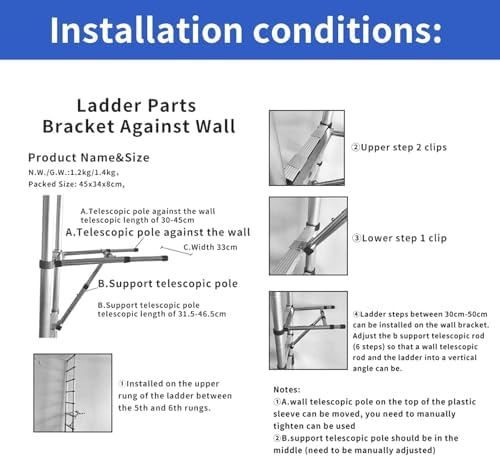 JADDUO Telescoping Ladder 27 9 FT Extension Ladder Aluminum Lightweight Telescopic Ladder with 2 Triangle Stabilizers  Telescoping Attic Ladders RV Ladders for Travel