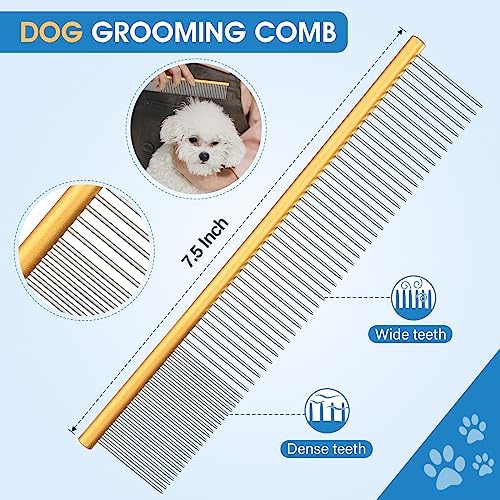 JASON Professional Dog Grooming Scissors Set   6 in 1 Sharp Shears Set With 7 Thinning  Chunker  Straight  Curved Shears and Comb for Cat Pet  Rosegold