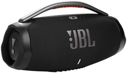 JBL Boombox 3 - Altavoz Bluetooth portátil negro con sonido masivo, graves más profundos, IPX7 impermeable, 24 horas de reproducción, PartyBoost