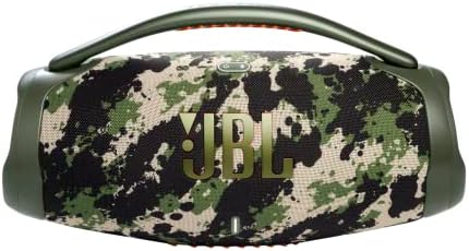 JBL Boombox 3 Black Portable Bluetooth Speaker with Massive Sound  Deepest Bass  IPX7 Waterproof  24H Playtime  PartyBoost