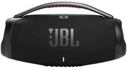 JBL Boombox 3 Black Portable Bluetooth Speaker with Massive Sound  Deepest Bass  IPX7 Waterproof  24H Playtime  PartyBoost