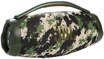 JBL Boombox 3 Black Portable Bluetooth Speaker with Massive Sound  Deepest Bass  IPX7 Waterproof  24H Playtime  PartyBoost