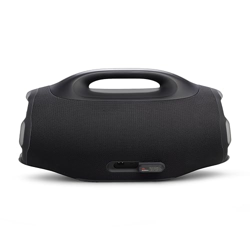 JBL Boombox 4   Most Powerful Portable Waterproof Speaker with Massive Pro Sound  Up to 34 Hours of Playtime  & Multi Speaker Connection by Auracast   Black 