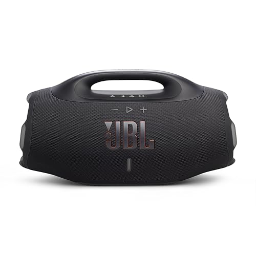 JBL Boombox 4   Most Powerful Portable Waterproof Speaker with Massive Pro Sound  Up to 34 Hours of Playtime  & Multi Speaker Connection by Auracast   Black 