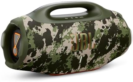 JBL Boombox 4   Most Powerful Portable Waterproof Speaker with Massive Pro Sound  Up to 34 Hours of Playtime  & Multi Speaker Connection by Auracast   Squad 
