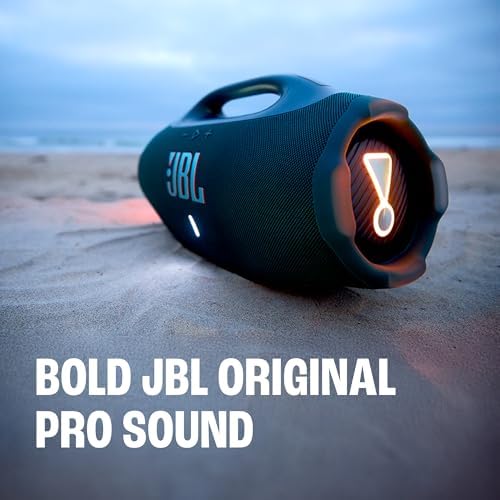 JBL Boombox 4   Most Powerful Portable Waterproof Speaker with Massive Pro Sound  Up to 34 Hours of Playtime  & Multi Speaker Connection by Auracast   Squad 