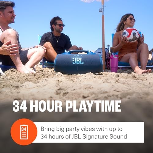 JBL Boombox 4   Most Powerful Portable Waterproof Speaker with Massive Pro Sound  Up to 34 Hours of Playtime  & Multi Speaker Connection by Auracast   Squad 