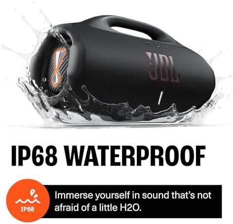 JBL Boombox 4   Most Powerful Portable Waterproof Speaker with Massive Pro Sound  Up to 34 Hours of Playtime  & Multi Speaker Connection by Auracast   Squad 