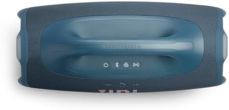JBL Boombox 4   Most Powerful Portable Waterproof Speaker with Massive Pro Sound  Up to 34 Hours of Playtime  & Multi Speaker Connection by Auracast   Blue 