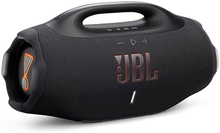 JBL Boombox 4   Most Powerful Portable Waterproof Speaker with Massive Pro Sound  Up to 34 Hours of Playtime  & Multi Speaker Connection by Auracast   Black 