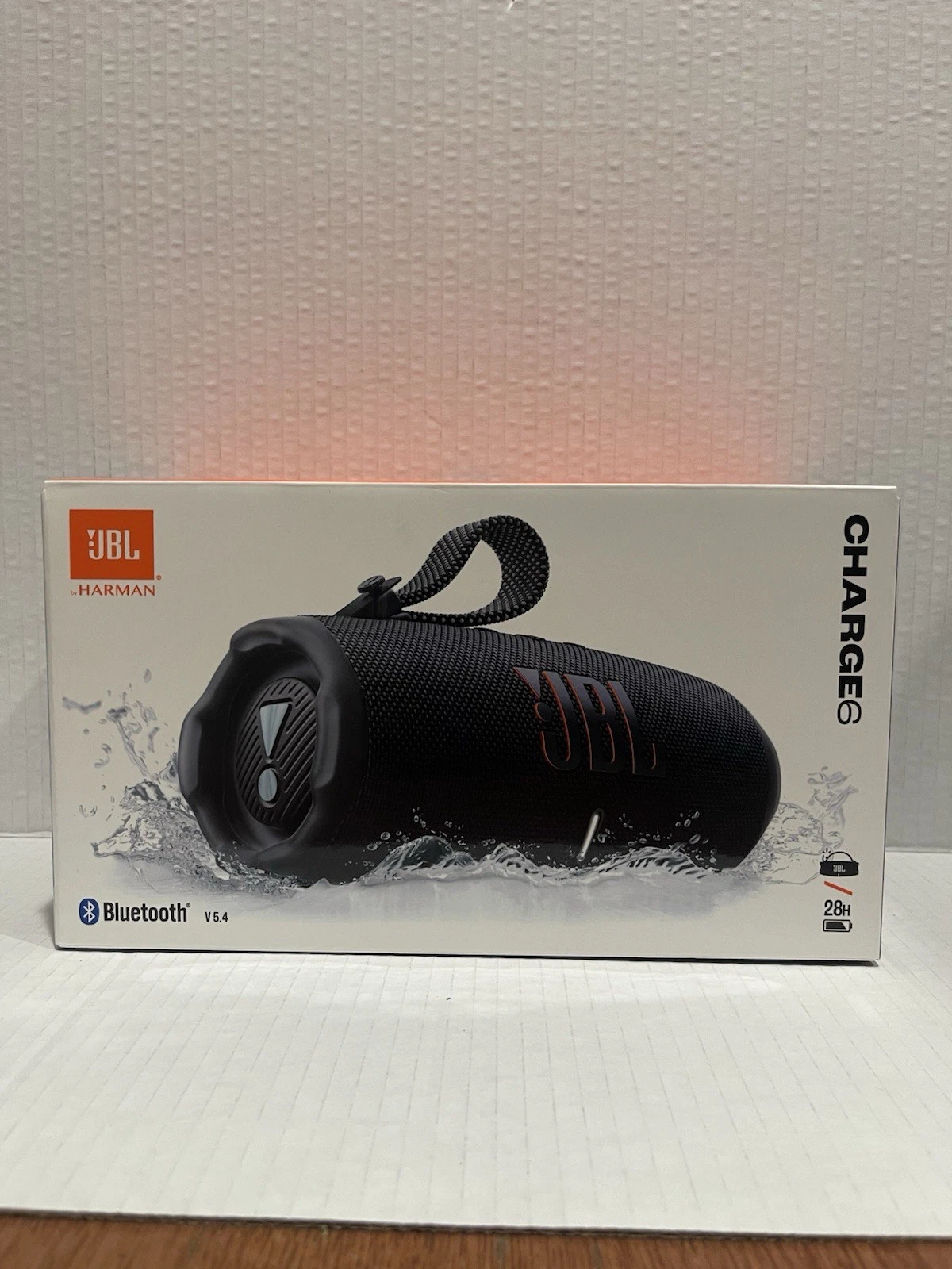 JBL Charge 6 Portable Waterproof Bluetooth Speaker   Black
