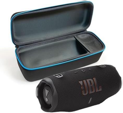 JBL Charge 6  Black    Bundle with divvi  Protective Hardshell Case  Black