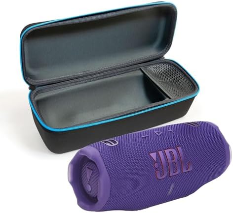 JBL Charge 6  Black    Bundle with divvi  Protective Hardshell Case  Black