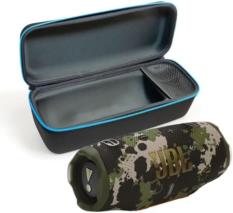 JBL Charge 6  Black    Bundle with divvi  Protective Hardshell Case  Black