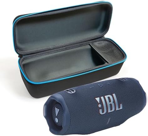 JBL Charge 6  Black    Bundle with divvi  Protective Hardshell Case  Black