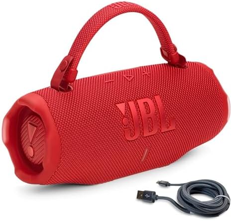 JBL Charge 6  Black    Bundle with USB C Braided Cable