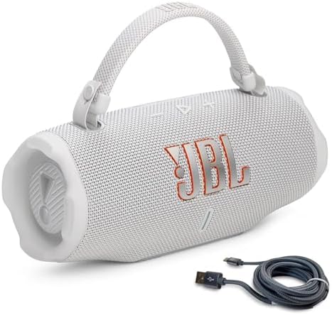 JBL Charge 6  Black    Bundle with USB C Braided Cable