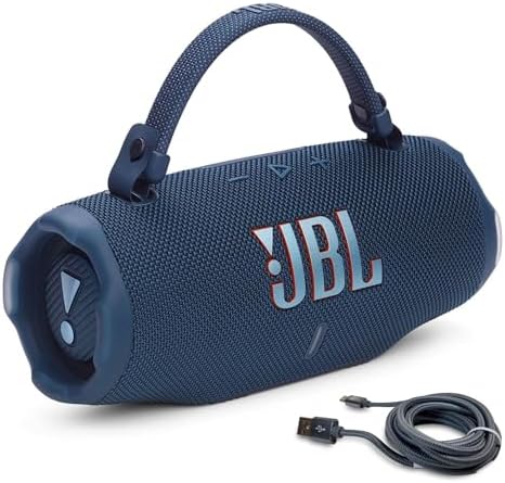 JBL Charge 6  Black    Bundle with USB C Braided Cable