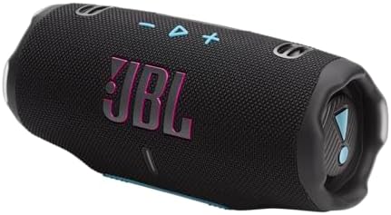 JBL Charge 6   Portable Waterproof & Drop Proof Bluetooth Speaker  Bold JBL Pro Sound with AI Sound Boost  28Hrs of Playtime  Built in powerbank & Comes with a Sturdy/Removable Carrying Strap  Black 