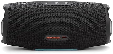 JBL Charge 6   Portable Waterproof & Drop Proof Bluetooth Speaker  Bold JBL Pro Sound with AI Sound Boost  28Hrs of Playtime  Built in powerbank & Comes with a Sturdy/Removable Carrying Strap  Black 