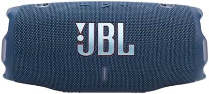 JBL Charge 6   Portable Waterproof & Drop Proof Bluetooth Speaker  Bold JBL Pro Sound with AI Sound Boost  28Hrs of Playtime  Built in powerbank & Comes with a Sturdy/Removable Carrying Strap  Blue