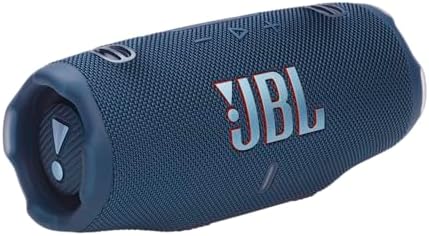 JBL Charge 6   Portable Waterproof & Drop Proof Bluetooth Speaker  Bold JBL Pro Sound with AI Sound Boost  28Hrs of Playtime  Built in powerbank & Comes with a Sturdy/Removable Carrying Strap  Blue