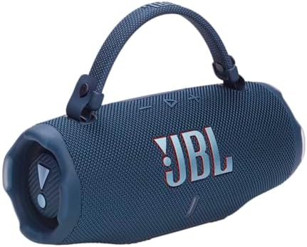 JBL Charge 6   Portable Waterproof & Drop Proof Bluetooth Speaker  Bold JBL Pro Sound with AI Sound Boost  28Hrs of Playtime  Built in powerbank & Comes with a Sturdy/Removable Carrying Strap  Blue