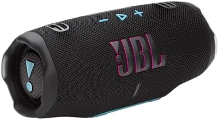 JBL Charge 6   Portable Waterproof & Drop Proof Bluetooth Speaker  Bold JBL Pro Sound & AI Sound Boost  28Hrs Playtime  Built in powerbank & Comes with a Sturdy/Removable Carrying Strap  Black/Teal