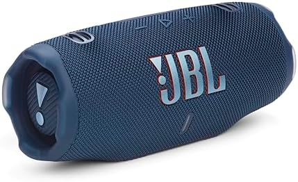 JBL Charge 6   Portable Waterproof & Drop Proof Bluetooth Speaker  Bold JBL Pro Sound with AI Sound Boost  28Hrs of Playtime  Built in powerbank & Comes with a Sturdy/Removable Carrying Strap  Blue 
