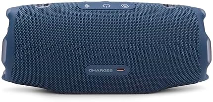 JBL Charge 6   Portable Waterproof & Drop Proof Bluetooth Speaker  Bold JBL Pro Sound with AI Sound Boost  28Hrs of Playtime  Built in powerbank & Comes with a Sturdy/Removable Carrying Strap  Blue 